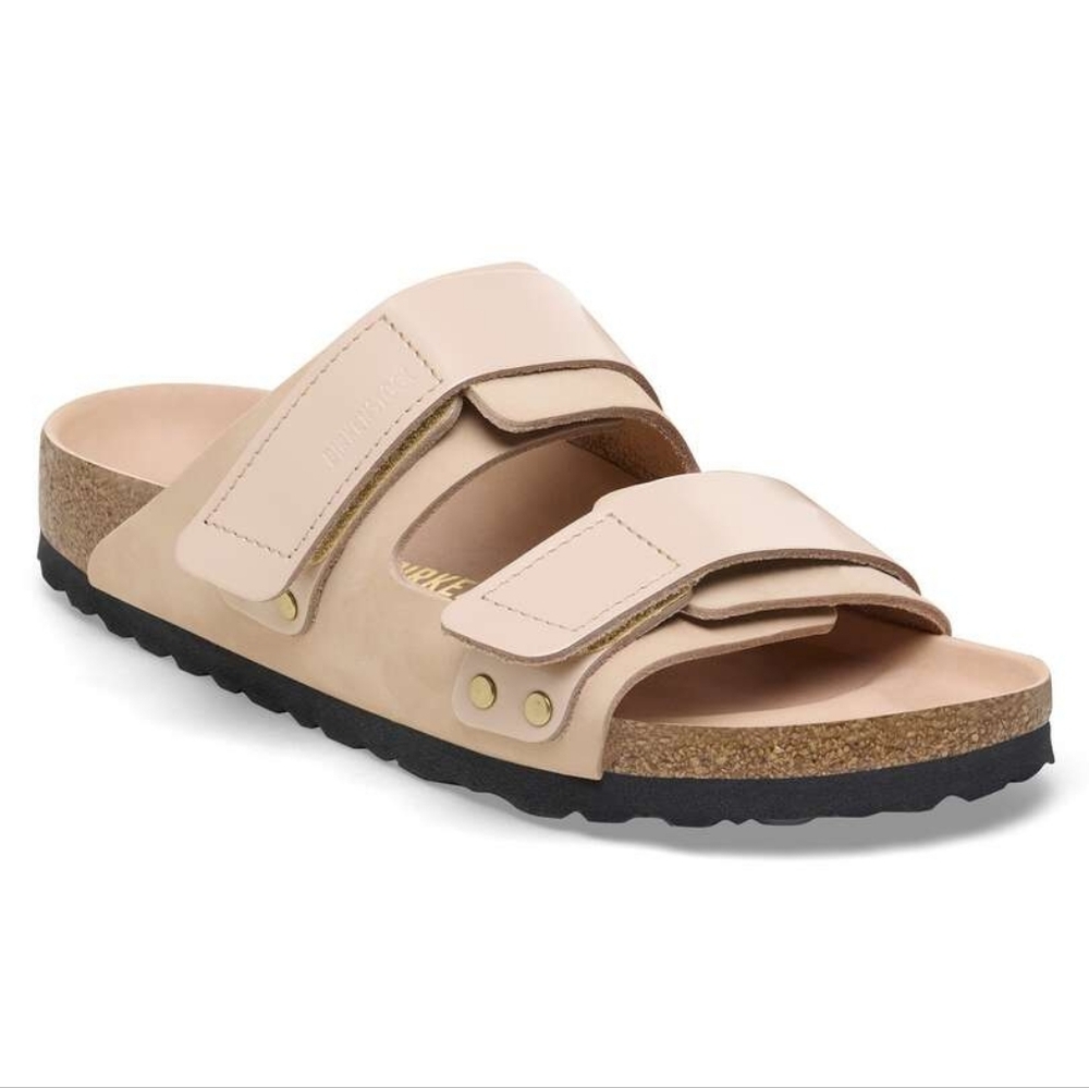 New Birkenstock Womens Uji Nubuck Leather Sandals New Beige Size 40 No Box